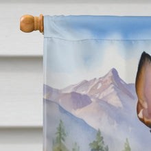 Load image into Gallery viewer, Rat Terrier Cowboy Welcome House Flag