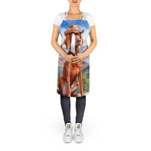 Load image into Gallery viewer, Redbone Coonhound Cowboy Welcome Apron – Artist-Designed Kitchen, BBQ &amp; Craft Apron