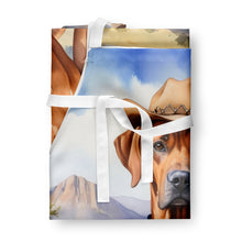 Load image into Gallery viewer, Rhodesian Ridgeback Cowboy Welcome Apron – Artist-Designed Kitchen, BBQ &amp; Craft Apron