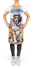 Load image into Gallery viewer, Saint Bernard Cowboy Welcome Apron – Artist-Designed Kitchen, BBQ &amp; Craft Apron