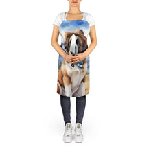 Load image into Gallery viewer, Saint Bernard Cowboy Welcome Apron – Artist-Designed Kitchen, BBQ &amp; Craft Apron