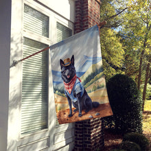 Load image into Gallery viewer, Schipperke Cowboy Welcome House Flag