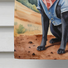 Load image into Gallery viewer, Schipperke Cowboy Welcome House Flag
