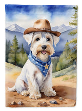 Load image into Gallery viewer, Sealyham Terrier Cowboy Welcome House Flag