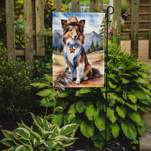 Load image into Gallery viewer, Sheltie Cowboy Welcome Garden Flag – Western Dog Yard Decor with Mountain Landscape