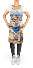 Load image into Gallery viewer, Shiba Inu Cowboy Welcome Apron – Artist-Designed Kitchen, BBQ &amp; Craft Apron