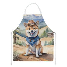 Load image into Gallery viewer, Shiba Inu Cowboy Welcome Apron – Artist-Designed Kitchen, BBQ &amp; Craft Apron