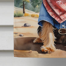 Load image into Gallery viewer, Silky Terrier Cowboy Welcome House Flag
