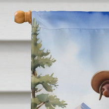 Load image into Gallery viewer, Staffordshire Bull Terrier Cowboy Welcome House Flag