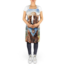 Load image into Gallery viewer, Sussex Spaniel Cowboy Welcome Apron – Artist-Designed Kitchen, BBQ &amp; Craft Apron