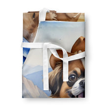 Load image into Gallery viewer, Tibetan Spaniel Cowboy Welcome Apron – Artist-Designed Kitchen, BBQ &amp; Craft Apron