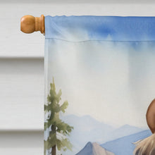 Load image into Gallery viewer, Tibetan Spaniel Cowboy Welcome House Flag