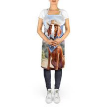Load image into Gallery viewer, Vizsla Cowboy Welcome Apron – Artist-Designed Kitchen, BBQ &amp; Craft Apron