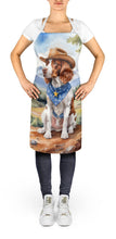 Load image into Gallery viewer, Welsh Springer Spaniel Cowboy Welcome Apron – Artist-Designed Kitchen, BBQ &amp; Craft Apron