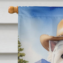Load image into Gallery viewer, Westie Cowboy Welcome House Flag