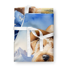 Load image into Gallery viewer, Wheaten Terrier Cowboy Welcome Apron – Artist-Designed Kitchen, BBQ &amp; Craft Apron