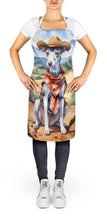 Load image into Gallery viewer, Whippet Cowboy Welcome Apron – Artist-Designed Kitchen, BBQ &amp; Craft Apron