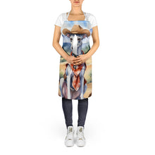 Load image into Gallery viewer, Whippet Cowboy Welcome Apron – Artist-Designed Kitchen, BBQ &amp; Craft Apron