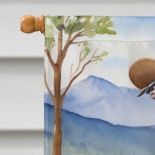 Load image into Gallery viewer, Whippet Cowboy Welcome House Flag