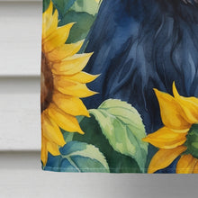 Load image into Gallery viewer, Affenpinscher in Sunflowers House Flag