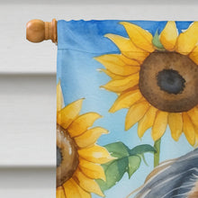 Load image into Gallery viewer, Afghan Hound in Sunflowers House Flag