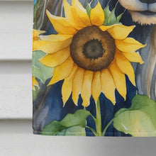 Load image into Gallery viewer, Afghan Hound in Sunflowers House Flag