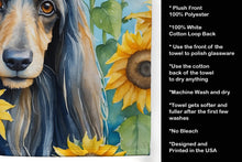 Load image into Gallery viewer, Afghan Hound in Sunflowers Kitchen Towel