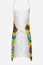 Load image into Gallery viewer, Airedale Terrier in Sunflowers Apron – Artist-Designed Kitchen, BBQ &amp; Craft Apron