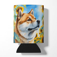 Load image into Gallery viewer, Akita in Sunflowers Can or Bottle Hugger