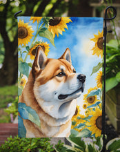 Load image into Gallery viewer, Akita in Sunflowers Garden Flag – Bright Dog-Themed Yard Decor