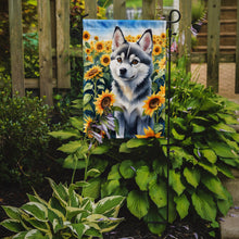 Load image into Gallery viewer, Alaskan Klee Kai in Sunflowers Garden Flag – Bright Dog-Themed Yard Decor