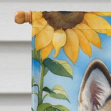 Load image into Gallery viewer, Alaskan Malamute in Sunflowers House Flag