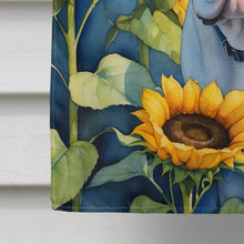 Load image into Gallery viewer, American Bulldog in Sunflowers House Flag