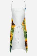 Load image into Gallery viewer, American English Coonhound in Sunflowers Apron – Artist-Designed Kitchen, BBQ &amp; Craft Apron