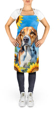 Load image into Gallery viewer, American Foxhound in Sunflowers Apron – Artist-Designed Kitchen, BBQ &amp; Craft Apron