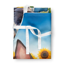 Load image into Gallery viewer, American Hairless Terrier in Sunflowers Apron – Artist-Designed Kitchen, BBQ &amp; Craft Apron