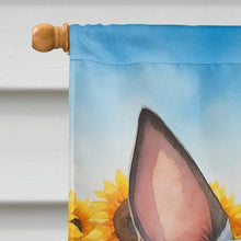 Load image into Gallery viewer, American Hairless Terrier in Sunflowers House Flag