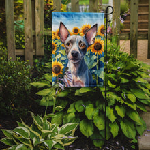 Load image into Gallery viewer, American Hairless Terrier in Sunflowers Garden Flag – Bright Dog-Themed Yard Decor
