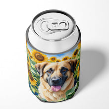 Load image into Gallery viewer, Anatolian Shepherd in Sunflowers Can or Bottle Hugger