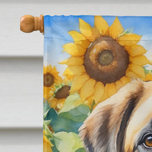 Load image into Gallery viewer, Anatolian Shepherd in Sunflowers House Flag