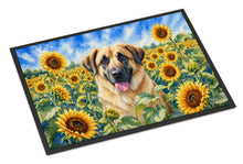 Load image into Gallery viewer, Anatolian Shepherd in Sunflowers Doormat Front Door Mat Indoor Outdoor Rugs for Entryway, Non Slip Washable Low Pile, 18H X 27W