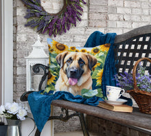 Load image into Gallery viewer, Anatolian Shepherd in Sunflowers Throw Pillow