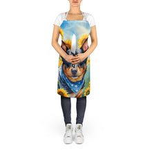 Load image into Gallery viewer, Australian Cattle Dog in Sunflowers Apron – Artist-Designed Kitchen, BBQ &amp; Craft Apron