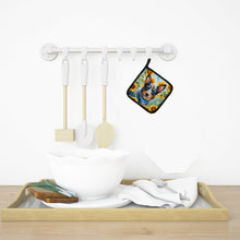 Load image into Gallery viewer, Australian Cattle Dog in Sunflowers Pot Holders - Set of 2 Decorative Kitchen Helpers | Made in the USA