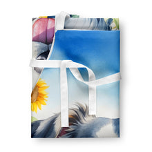Load image into Gallery viewer, Australian Shepherd in Sunflowers Apron – Artist-Designed Kitchen, BBQ &amp; Craft Apron