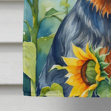 Load image into Gallery viewer, Australian Terrier in Sunflowers House Flag