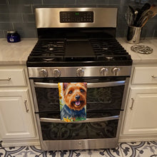 Load image into Gallery viewer, Australian Terrier in Sunflowers Kitchen Towel