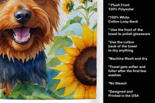 Load image into Gallery viewer, Australian Terrier in Sunflowers Kitchen Towel