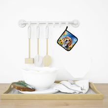 Load image into Gallery viewer, Beagle in Sunflowers Pot Holders - Set of 2 Decorative Kitchen Helpers | Made in the USA