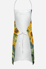 Load image into Gallery viewer, Bearded Collie in Sunflowers Apron – Artist-Designed Kitchen, BBQ &amp; Craft Apron